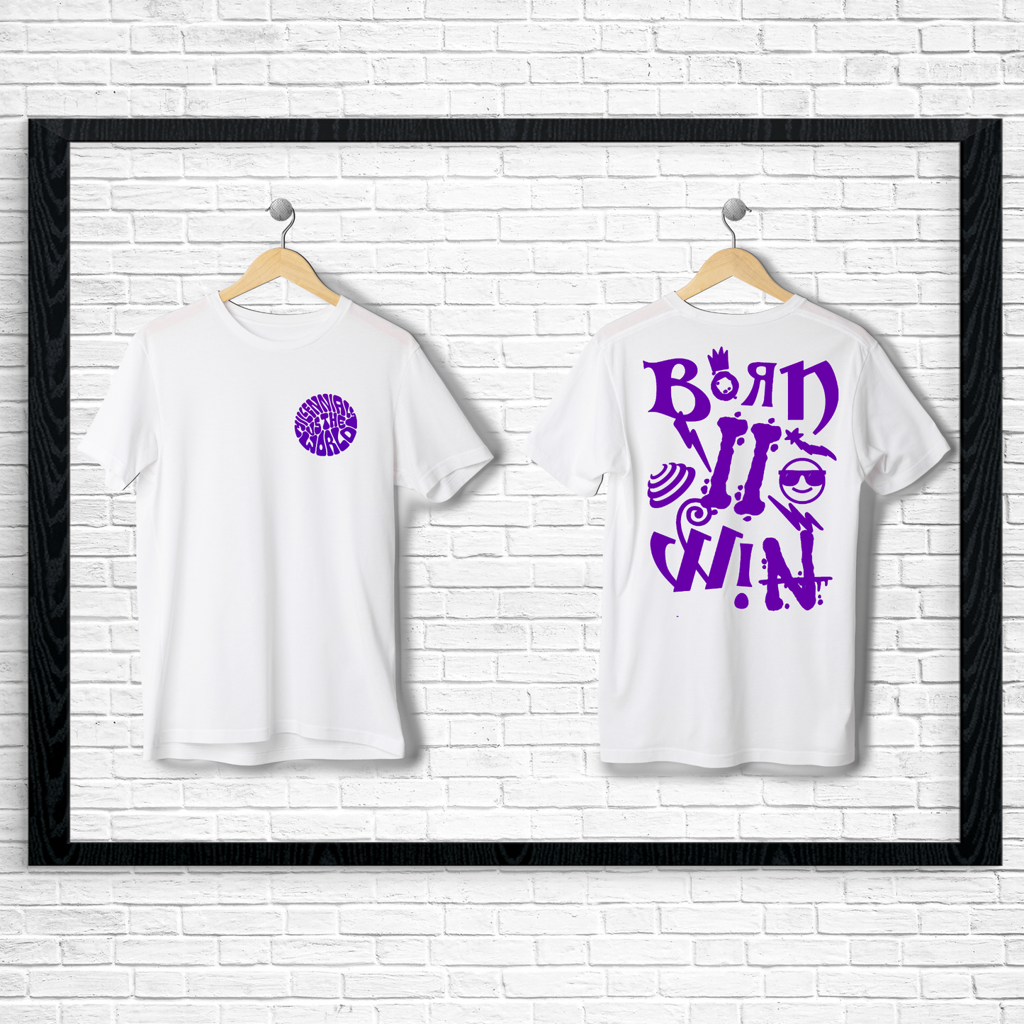 White w/Purple Tee