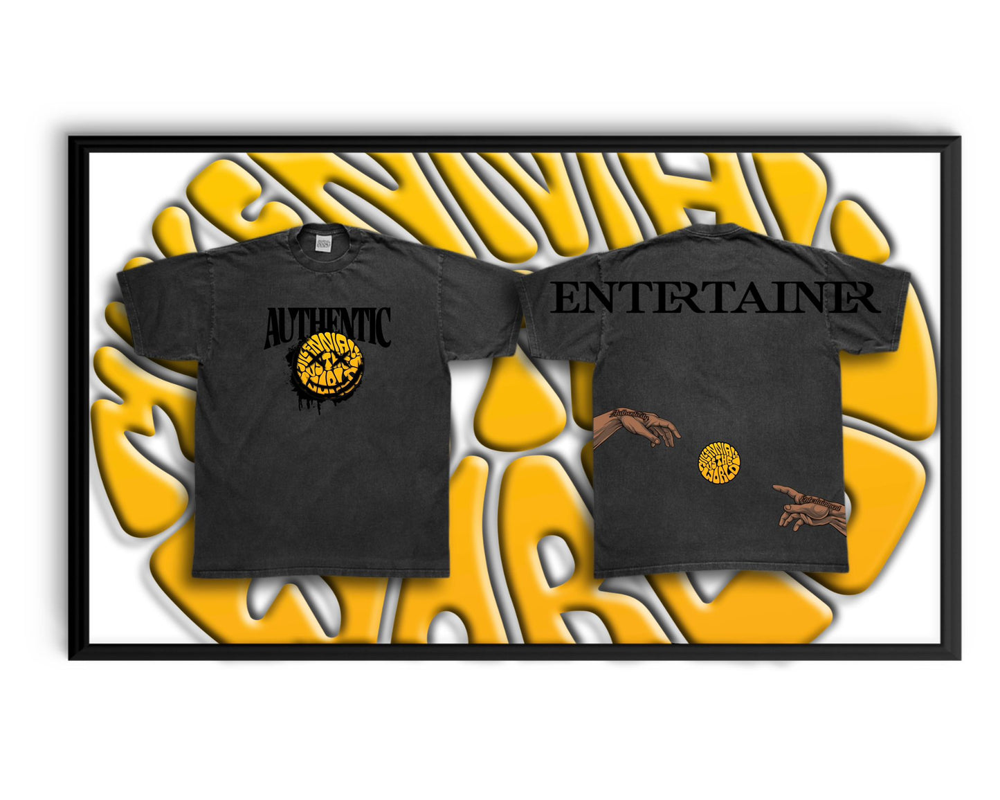 Premium Oversized Authentic Shirt Black/Black