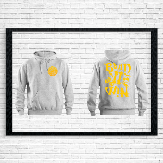 Grey Hoodie w/Yellow